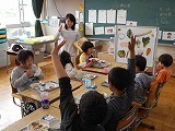 栄養士による給食指導の画像