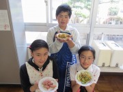 続・6年生初調理実習~野菜を使った朝食のおかず~の画像