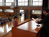 全校朝会の画像