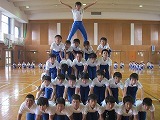 高学年組立体操練習頑張っています!の画像