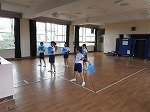 ポンポン隊の練習の画像