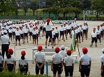 運動会予行演習の画像