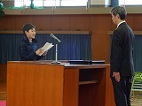 卒業記念品授与贈呈式・修了証授与式の画像