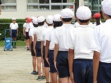 運動会全校練習の画像