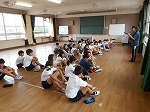 暴風警報発令時避難訓練の画像
