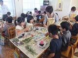 3年生花育活動の画像