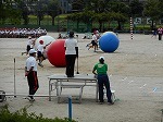 運動会予行演習の画像