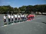 サッカー部練習試合の画像