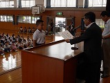 全校朝会の画像