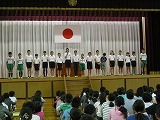 全校朝会・部活動大会がんばろう集会の画像