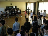 学芸会の練習の画像
