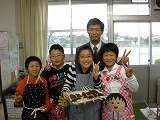 4年生の五平餅作りの画像