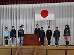 全校朝会の画像