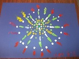ひまわり学級・花火の絵をかいたよの画像