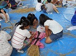 全校出校日・5年かかし作りの画像