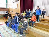 卒業式の練習の画像