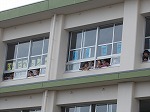 林間学習出発式の画像