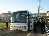 修学旅行に出発の画像