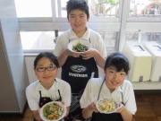 6年生初調理実習~野菜を使った朝食のおかず~の画像