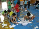 5年かかし作りの画像