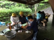 野外炊飯スタートの画像