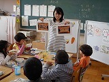 栄養士による給食指導の画像