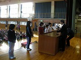 全校朝会の画像
