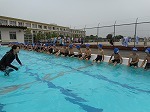水泳指導開始の画像