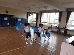 ポンポン隊の練習の画像