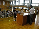 全校朝会(6/1)の画像