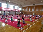 1・2年生全校茶会出し物練習の画像