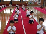 1・2年生全校茶会出し物練習の画像