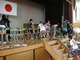 全校茶会の準備の画像