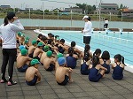 水泳指導開始の画像