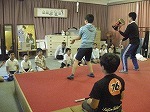 御殿万歳部と茶道部の活動の画像