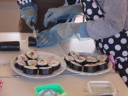 5年巻き寿司作りの画像