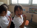1年歯磨き指導の画像