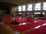 全校茶会の準備の画像