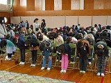 卒業式の練習の画像