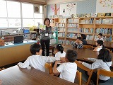 図書室でのオリエンテーションの画像