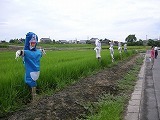 5年かかし作りの画像