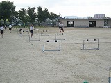 陸上部の練習の画像