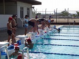 水泳部、朝の練習がんばっています！の画像