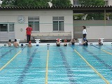 水泳部の練習の画像